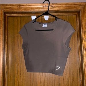 Gymshark green crop top. Size L